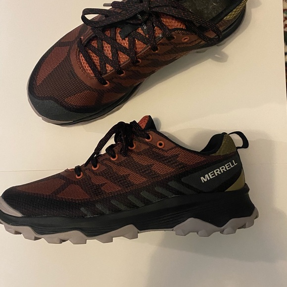 Merrell Speed Eco Coral and Black Hiking Shoes Like New Size 8 - Picture 3 of 9